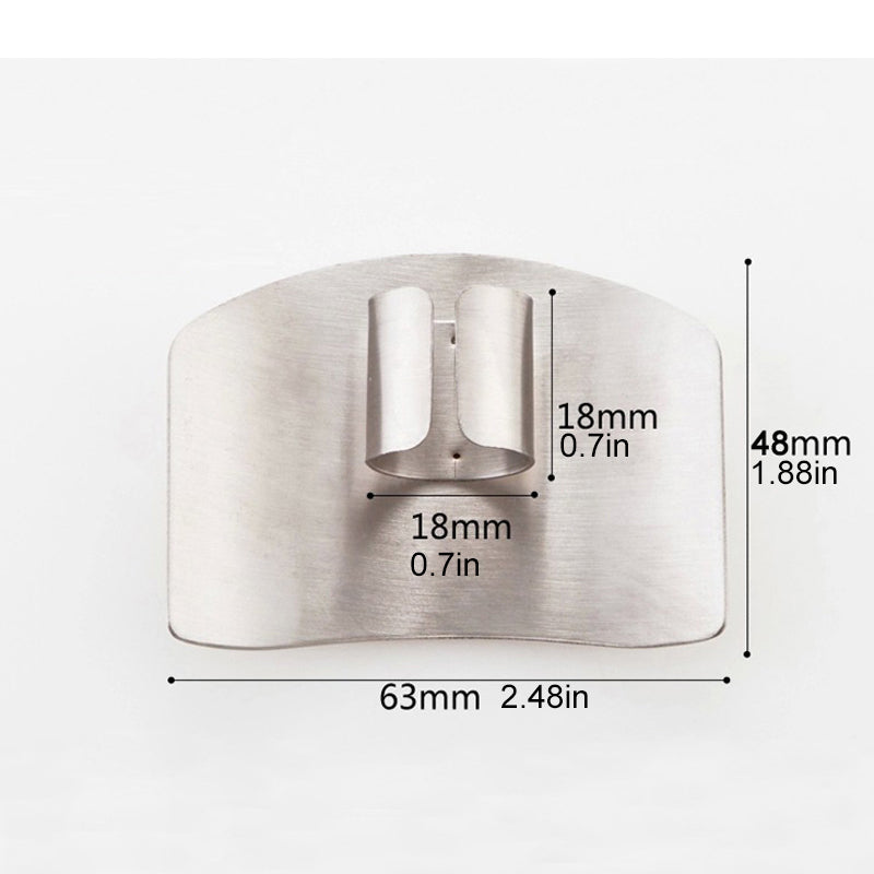Protector de dedos de acero inoxidable: protector de manos para un corte seguro