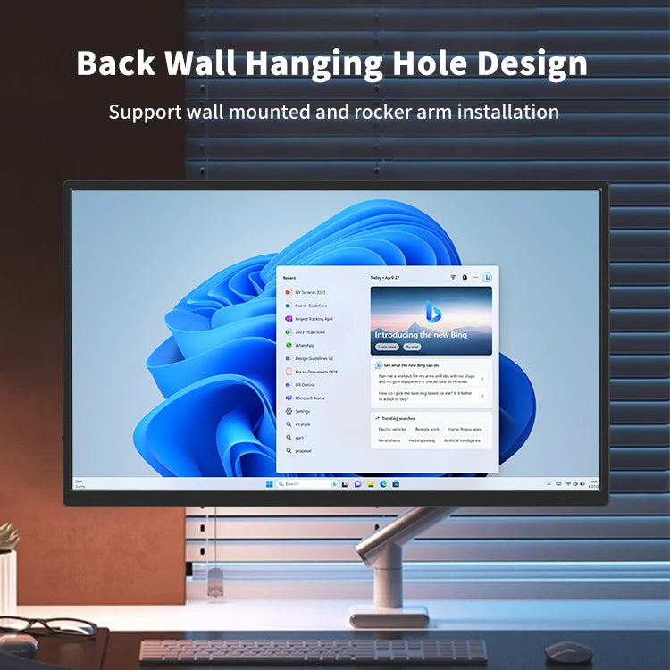 Monitor portátil para juegos de 18,5" – 1080p FHD, USB-C/HDMI, 100 Hz/60 Hz