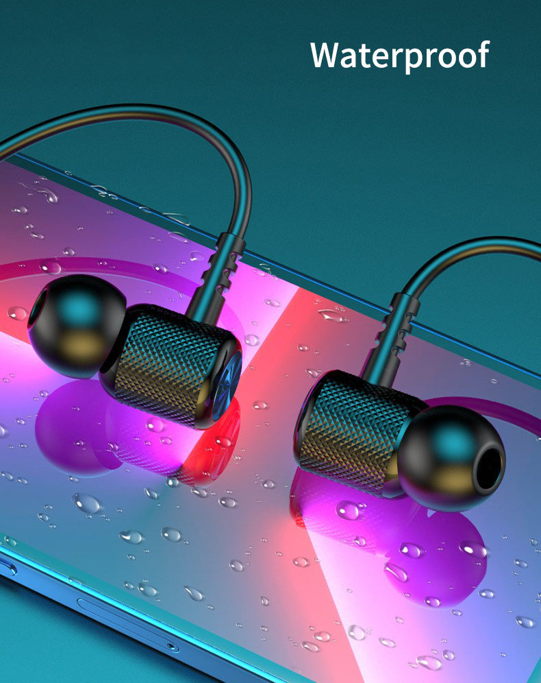 Auriculares deportivos inalámbricos resistentes al agua con banda para el cuello – Auriculares intrauditivos TWS